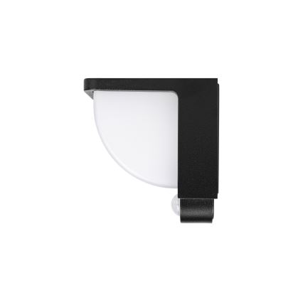 LED-Solar-Wandleuchte mit Bewegungs- und Dämmerungssensor LED/3W/3,7V IP54 1500 mAh schwarz
