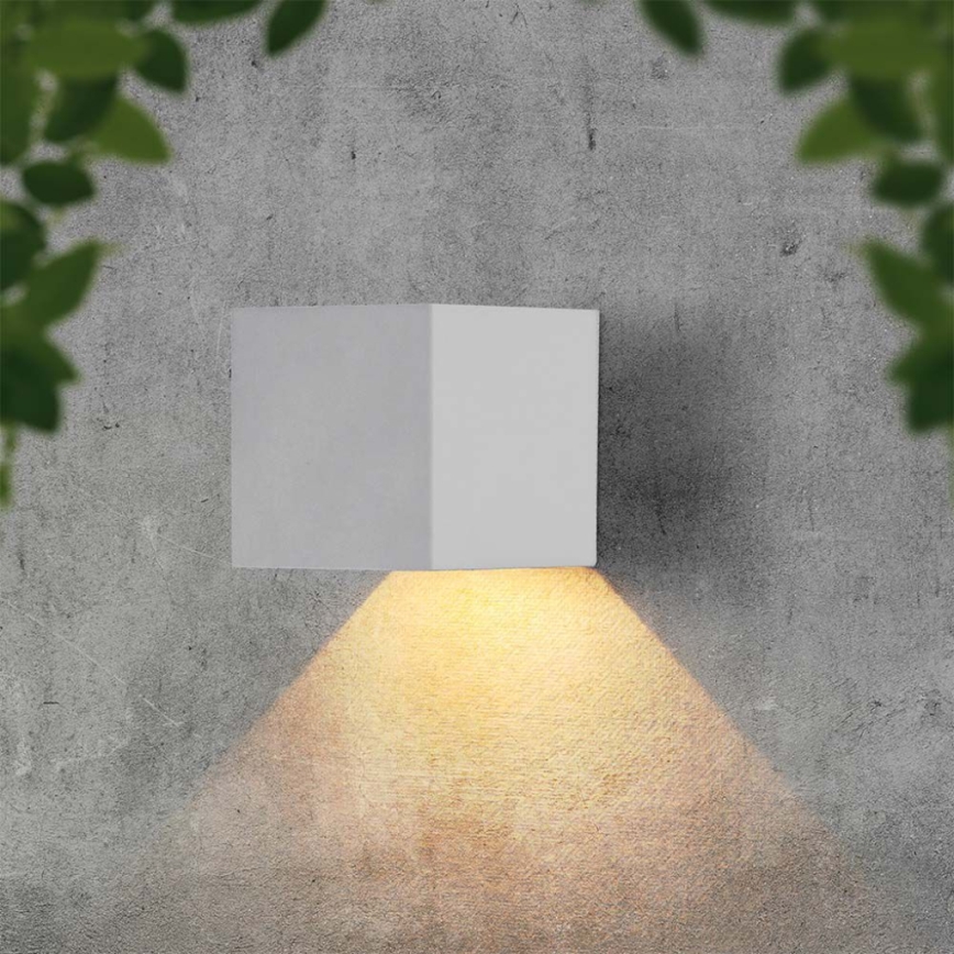 LED Solar-Wandleuchte mit Sensor LED/3W/3,7V IP65 4000K 2600 mAh Weiß
