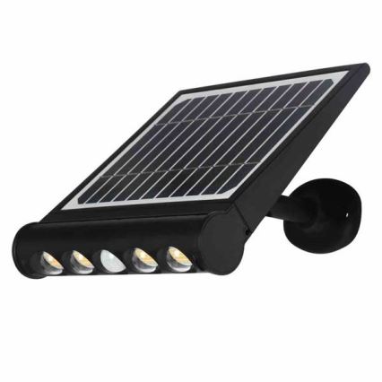 LED-Solar-Wandleuchte mit Sensor LED/8W/3,7V 4000 mAh 4000K IP65