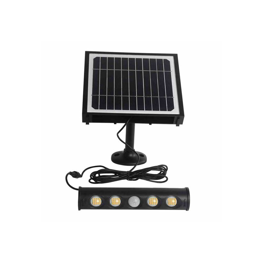 LED-Solar-Wandleuchte mit Sensor LED/8W/3,7V 4000 mAh 4000K IP65