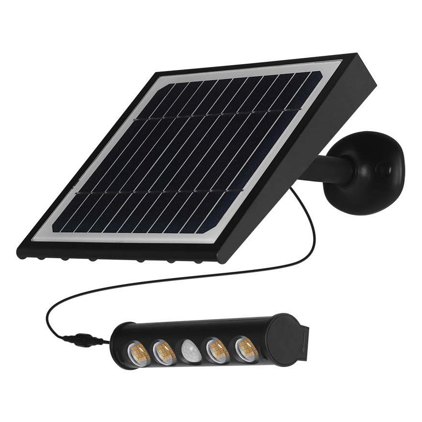 LED-Solar-Wandleuchte mit Sensor LED/8W/3,7V IP65 3000K
