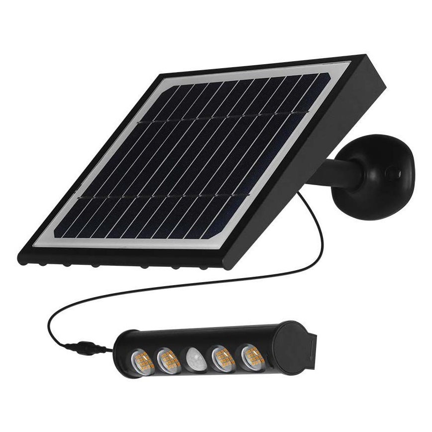 LED-Solar-Wandleuchte mit Sensor LED/8W/3,7V IP65 4000K