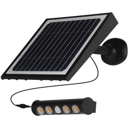 LED-Solar-Wandleuchte mit Sensor LED/8W/3,7V IP65 6000K