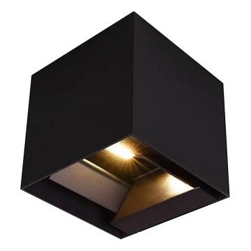 LED Solar-Wandleuchte mit Sensor LED/9W/3,7V 3000/4000/5000K IP65 2600 mAh schwarz