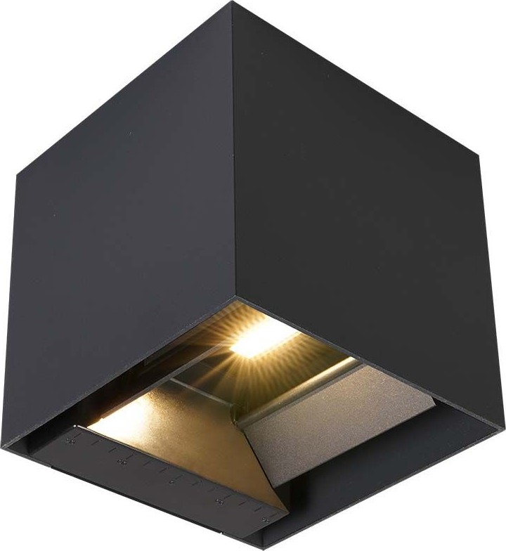 LED-Solar-Wandleuchte mit Sensor LED/9W/5V 3000/4000/5000K IP65 2600 mAh Anthrazit