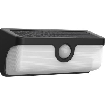 LED-Solar-Wandleuchte mit Sensor LINK LED/5W/3,7V IP65 schwarz