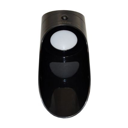 LED Solar-Wandleuchte mit Sensor PALESA LED/1W/3,7V IP65 1800 mAh Schwarz