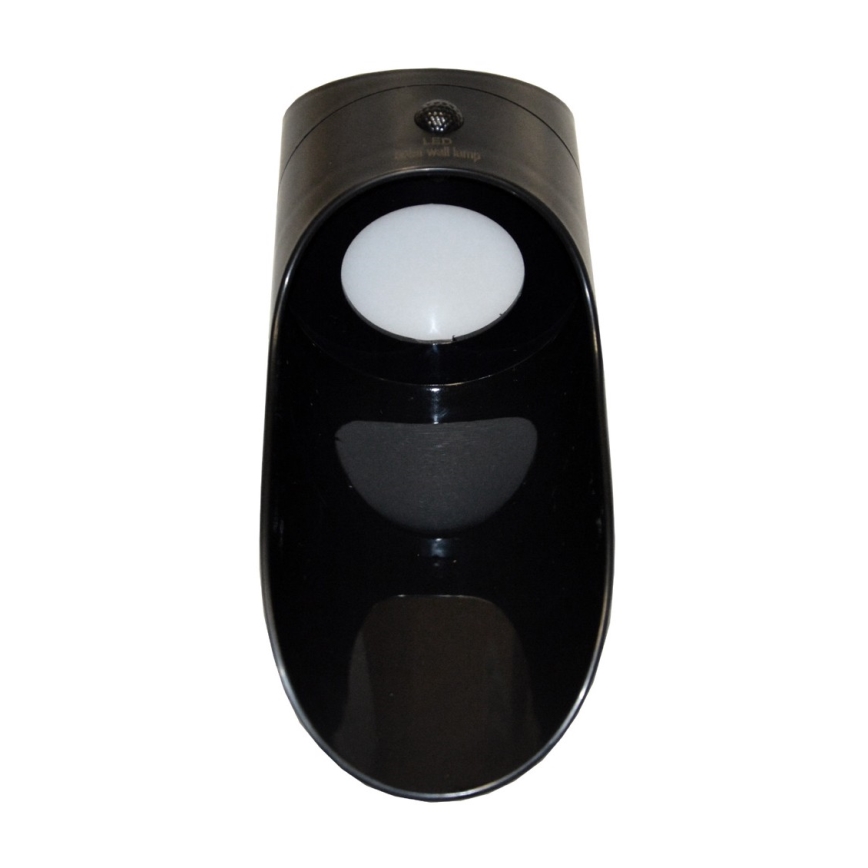 LED Solar-Wandleuchte mit Sensor PALESA LED/1W/3,7V IP65 1800 mAh Schwarz