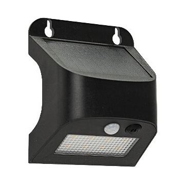LED Solar-Wandleuchte mit Sensor SOLTO LED/3W/3,7V 4000K IP54 1200 mAh schwarz
