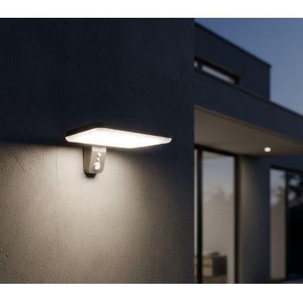 LED-Solar-Wandleuchte mit Sensor PHOENIX LED/15W/3,2V 3000/4000K IP65 6000 mAh