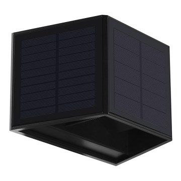 LED Solar-Wandleuchte WINGS LED/2W/1300 mAh 3,7V 6000K IP54 Schwarz