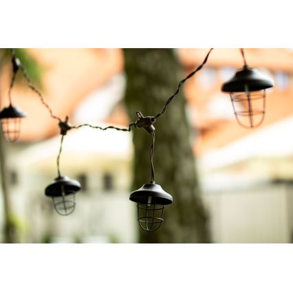 LED-Solarkette 10xLED/4,57m IP44 warmweiß