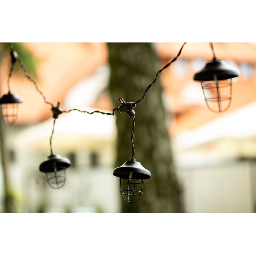 LED-Solarkette 10xLED/4,57m IP44 warmweiß
