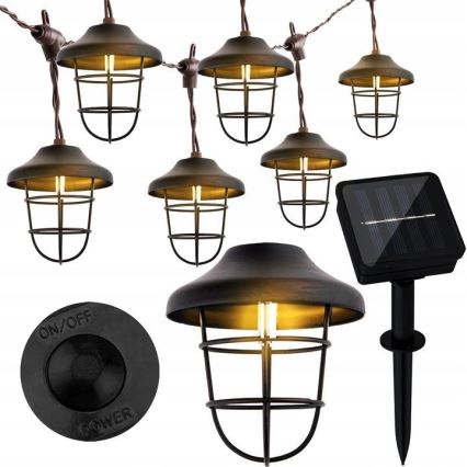 LED-Solarkette 10xLED/4,57m IP44 warmweiß