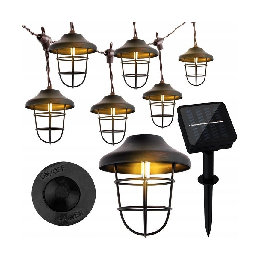 LED-Solarkette 10xLED/4,57m IP44 warmweiß