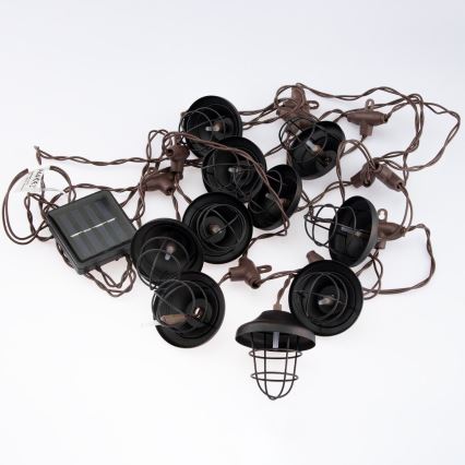 LED-Solarkette 10xLED/4,57m IP44 warmweiß
