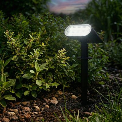 LED Solarlampe 2-in-1 LED/3,7V 1200 mAh IP54 schwarz