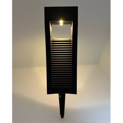 LED Solarlampe 2xLED/1,2V 200 mAh IP44 schwarz