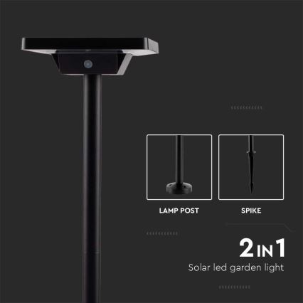 LED-Solarlampe für den Außenbereich 2-in-1 LED/2W/3,7V IP65 3000/4000/6500K