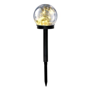 LED-Solarlampe GLEAM LED/1,2 V 3000 K IP44 40 mAh transparent/schwarz