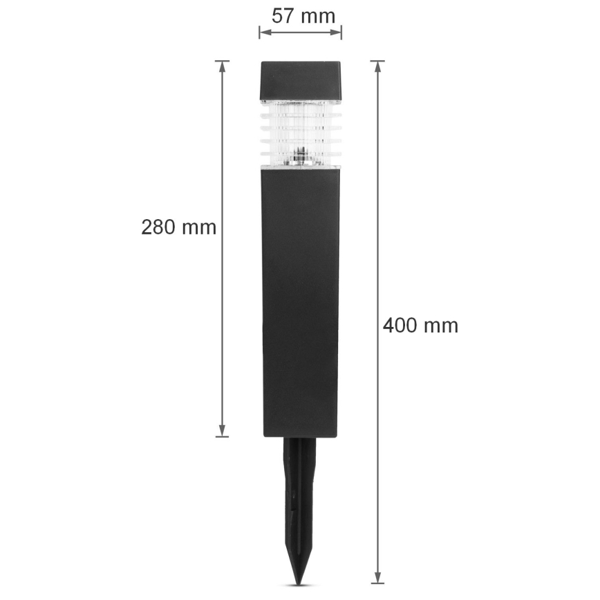 LED Solarlampe LED/1,2V 600mAh IP44 schwarz