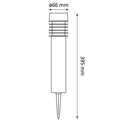 LED-Solarlampe MARTIN LED/1,2 V 150 mAh IP44 schwarz