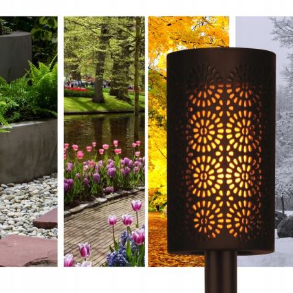 LED-Solarlampe mit Dämmerungssensor LED/2V IP44 600 mAh