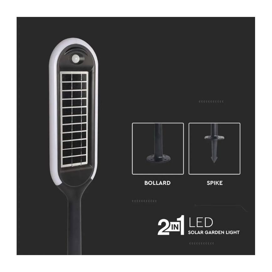 LED-Solarlampe mit einem Sensor BOLLARD LED/5W/5,5V 70 cm 3000K IP65
