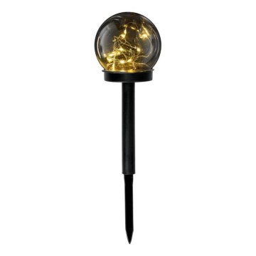 LED-Solarlampe mit Sensor GLEAM LED/1,2V 3000K IP44 40 mAh rauchgrau/schwarz