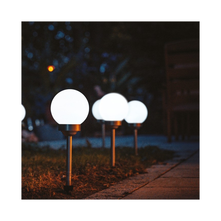 LED-Solarlampe mit Sensor SPHERE, 1,2 V, 4000 K, IP44, 200 mAh, Durchmesser 20 cm