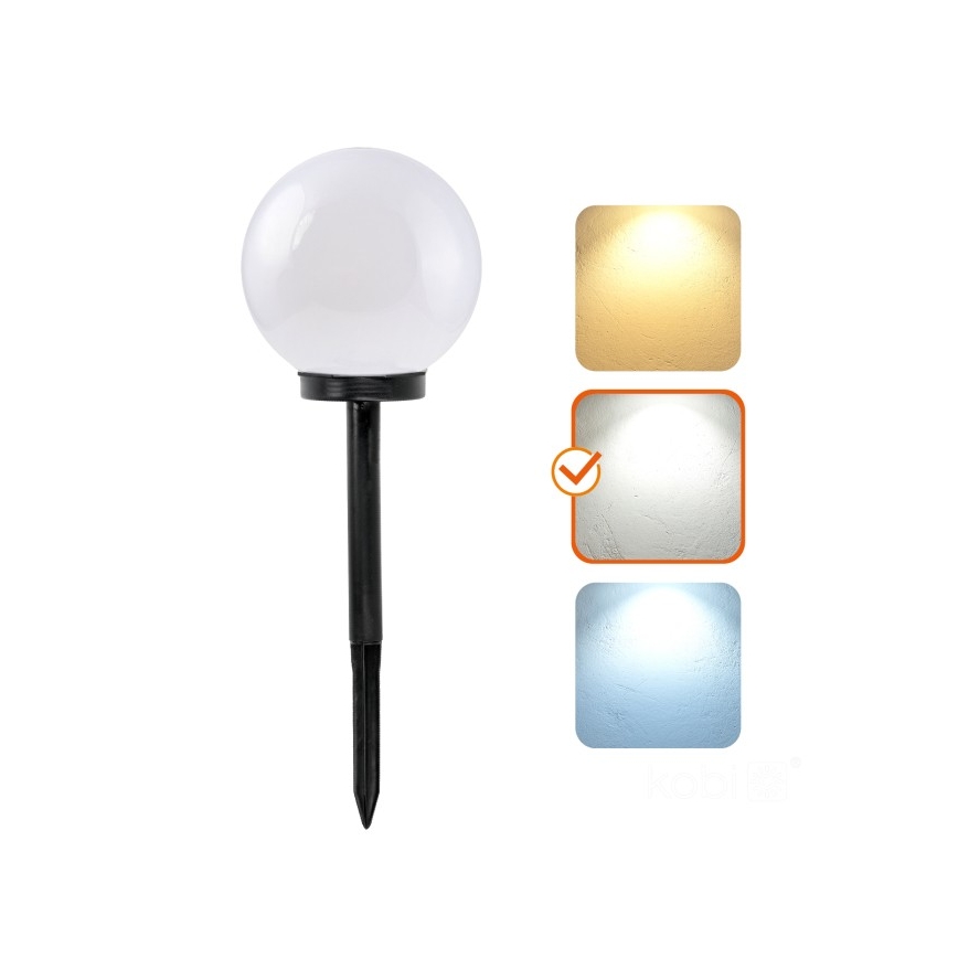 LED-Solarlampe mit Sensor SPHERE, 1,2 V, 4000 K, IP44, 200 mAh, Durchmesser 20 cm