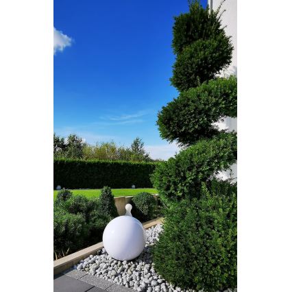 LED-Solarleuchte 1,2 V, 6500 K, 200 mAh, Ø 25 cm, IP44, weiß/schwarz