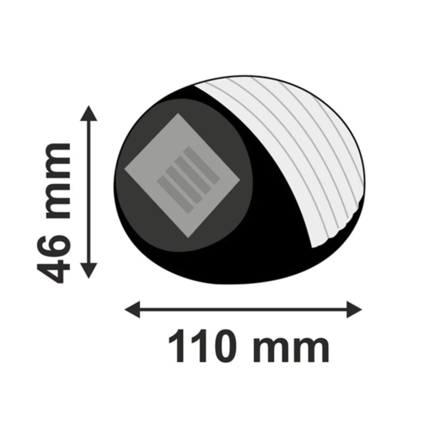 LED-Solarleuchte 2xLED/0,12W/1,2V 300 mAh 6500K IP44
