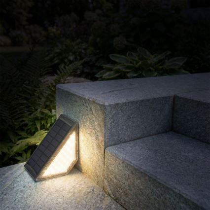 LED Solarleuchte ELI LED/4,5W/3,7V 500 mAh IP44 schwarz