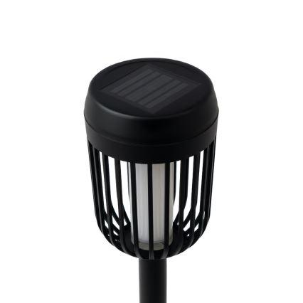 LED-Solarleuchte FLAME LED/1,2V 100 mAh 1800K 37 cm IP44 schwarz