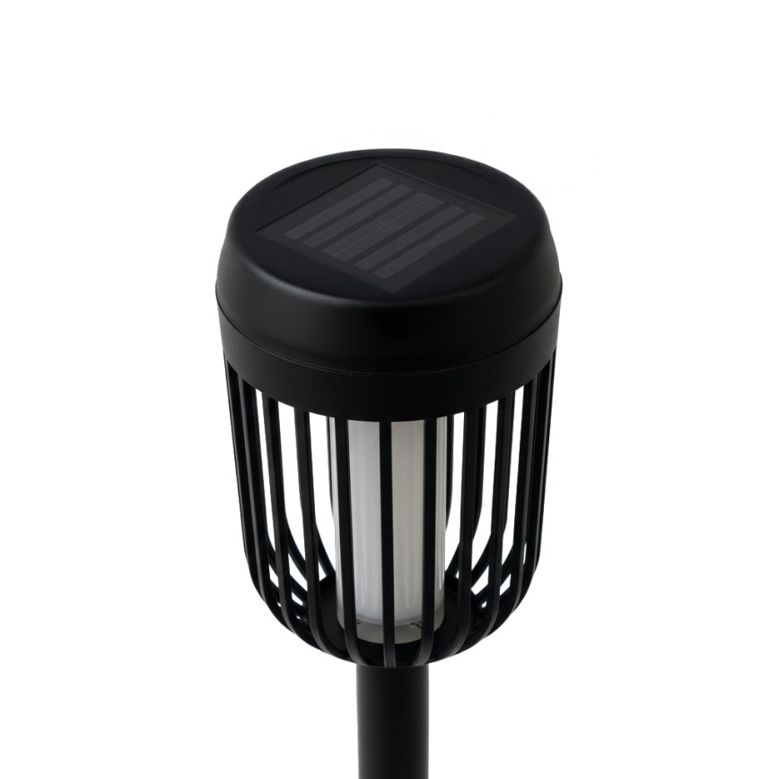 LED-Solarleuchte FLAME LED/1,2V 100 mAh 1800K 37 cm IP44 schwarz