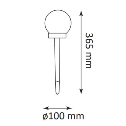 LED-Solarleuchte für den Außenbereich SFERA LED/1,2V IP44