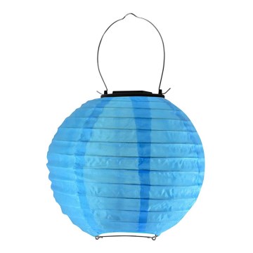 LED Solarleuchte LAMPION LED/1,2V IP44 6500K blau