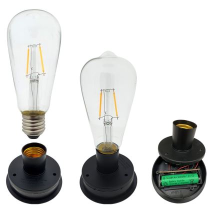 LED-Solarleuchte LAURA 1xE27/1,2V IP44