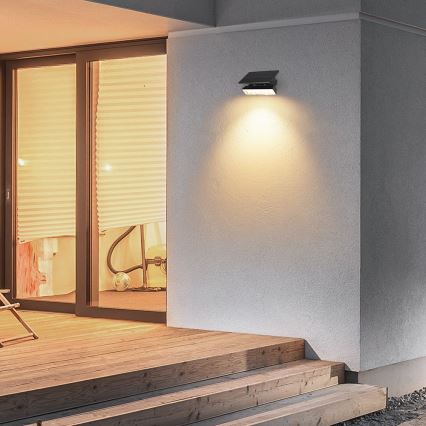 LED-Solarleuchte LED/0,9W/3,7V 3000K IP65 schwarz