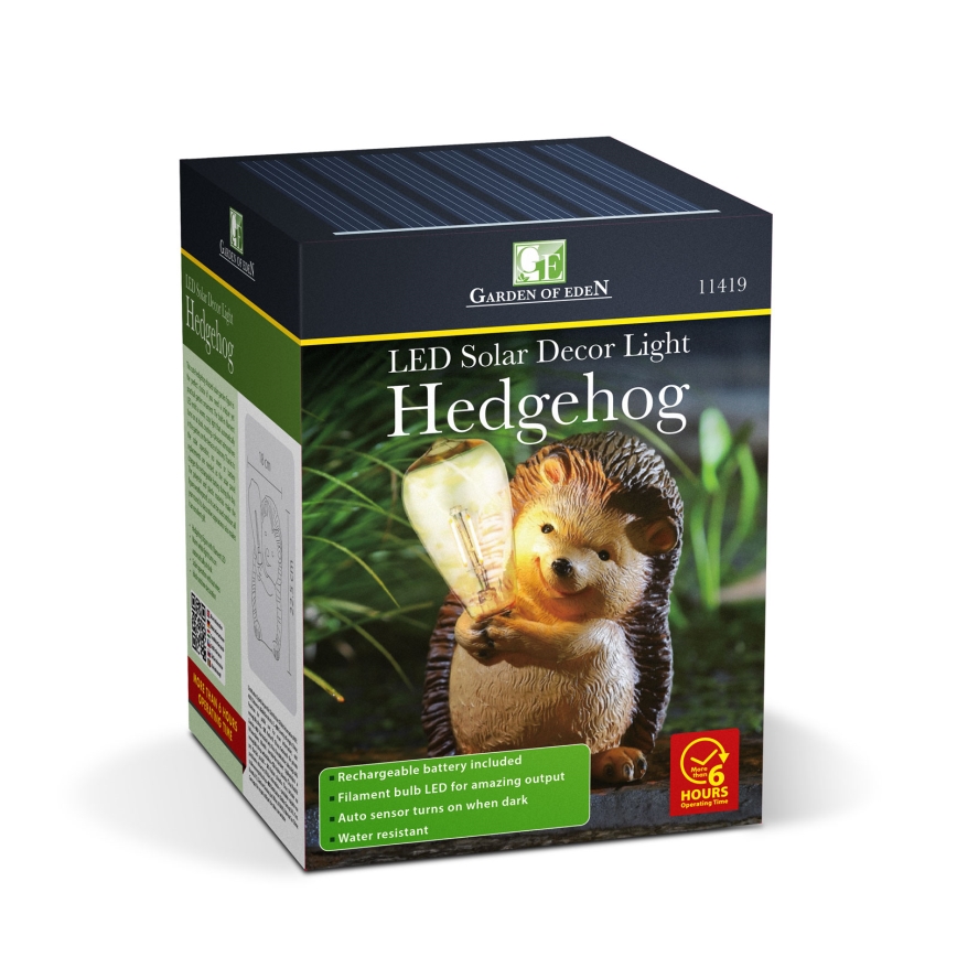 LED-Solarleuchte LED/1,2 V 300 mAh IP44 Igel