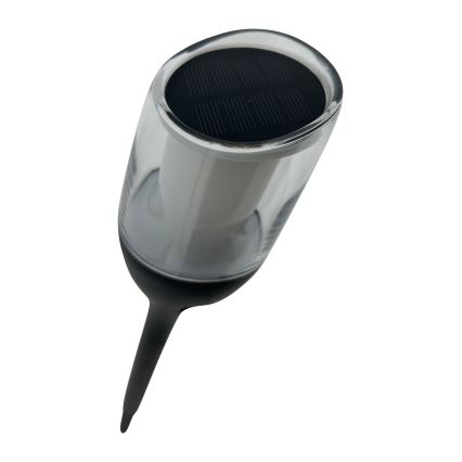 LED-Solarleuchte LED/1,2 V 800 mAh IP44 schwarz
