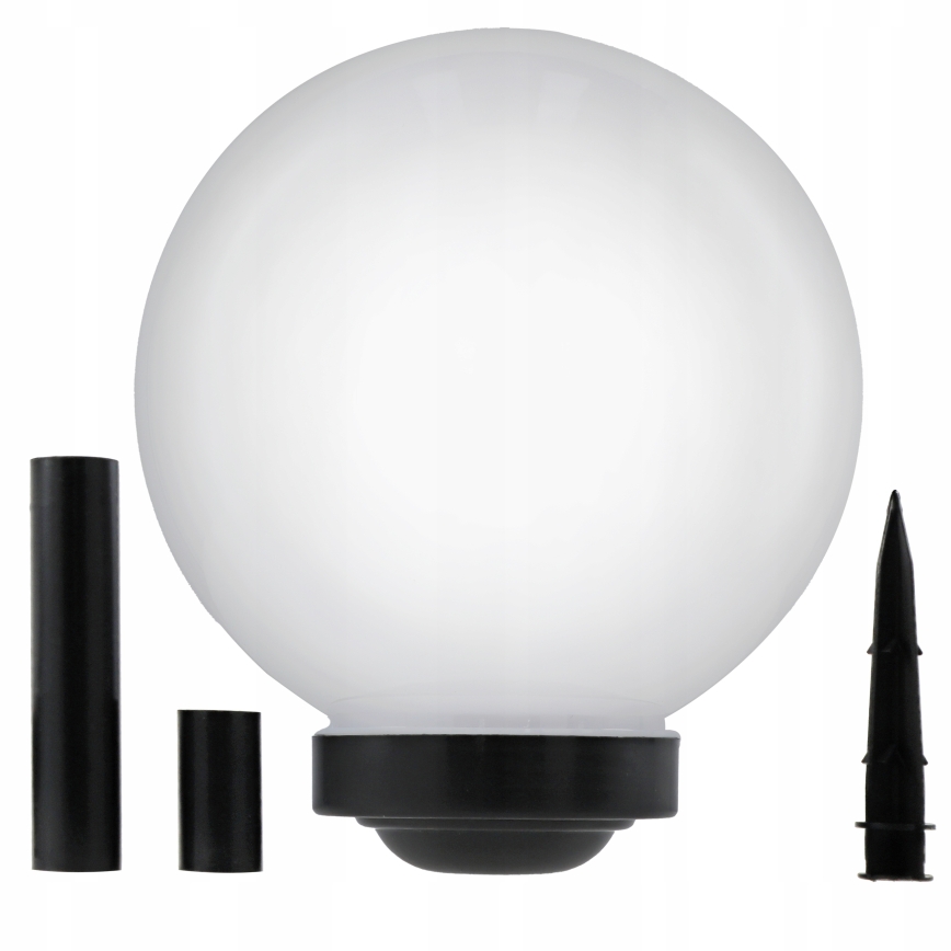 LED-Solarleuchte LED/1,2V 6500K 200 mAh Ø 30 cm IP44 weiß/schwarz