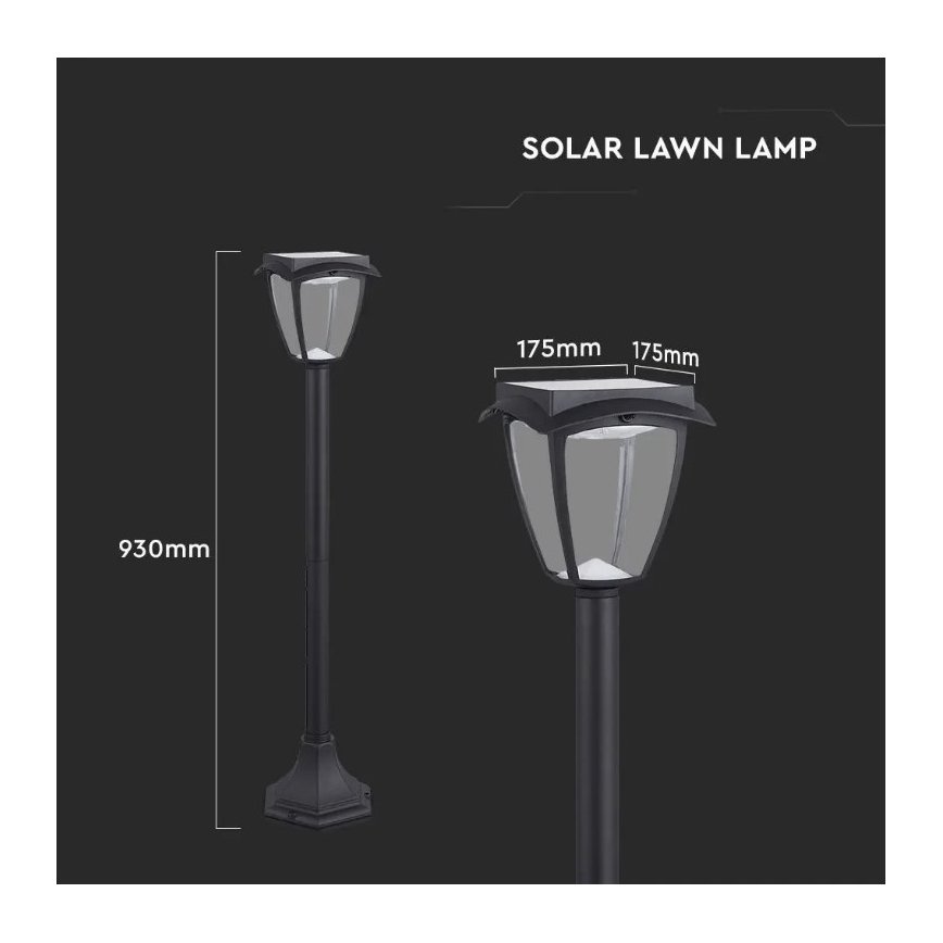 LED-Solarleuchte LED/2W/230V 93 cm 3000/6000K IP65 2200 mAh
