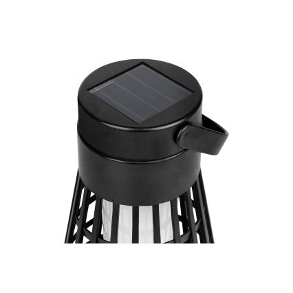 LED-Solarleuchte mit Sensor 2-in-1 LED/1W/3,7V IP54 300 mAh schwarz