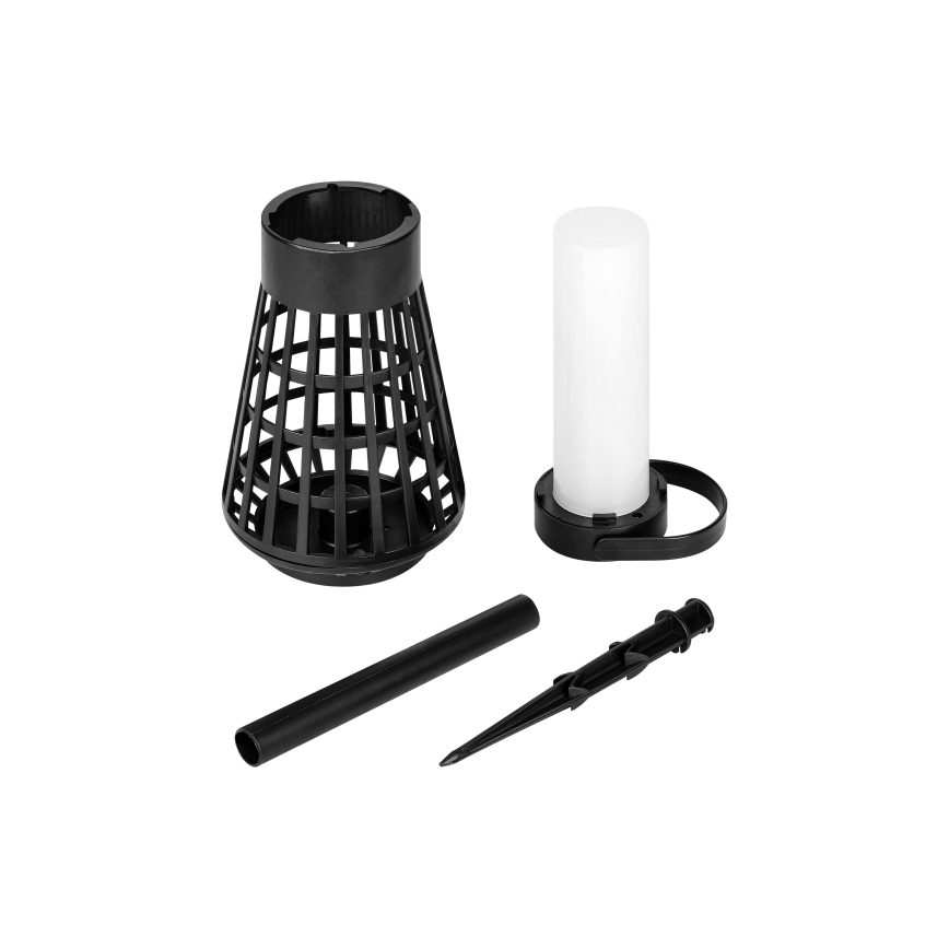 LED-Solarleuchte mit Sensor 2-in-1 LED/1W/3,7V IP54 300 mAh schwarz