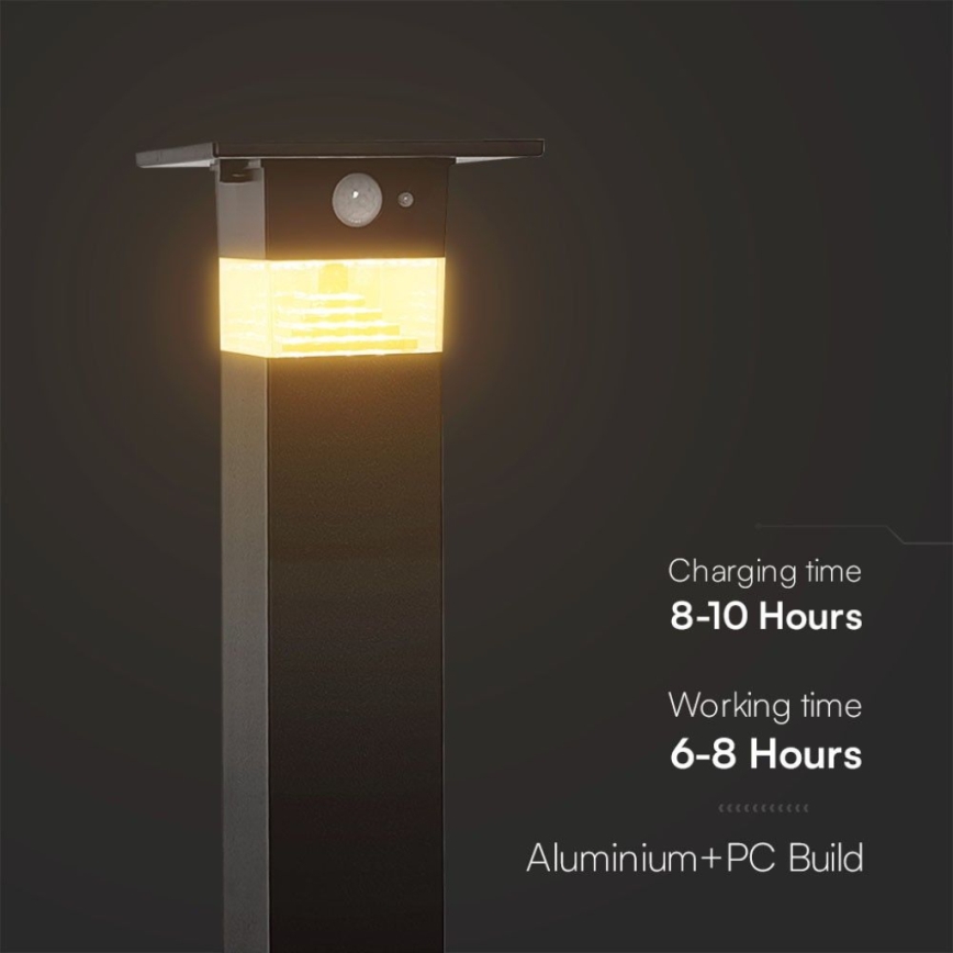 LED-Solarleuchte mit Sensor LED/2,5W/3,7V IP54 3000K 2200 mAh