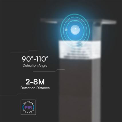 LED-Solarleuchte mit Sensor LED/2,5W/3,7V IP54 3000K 2200 mAh