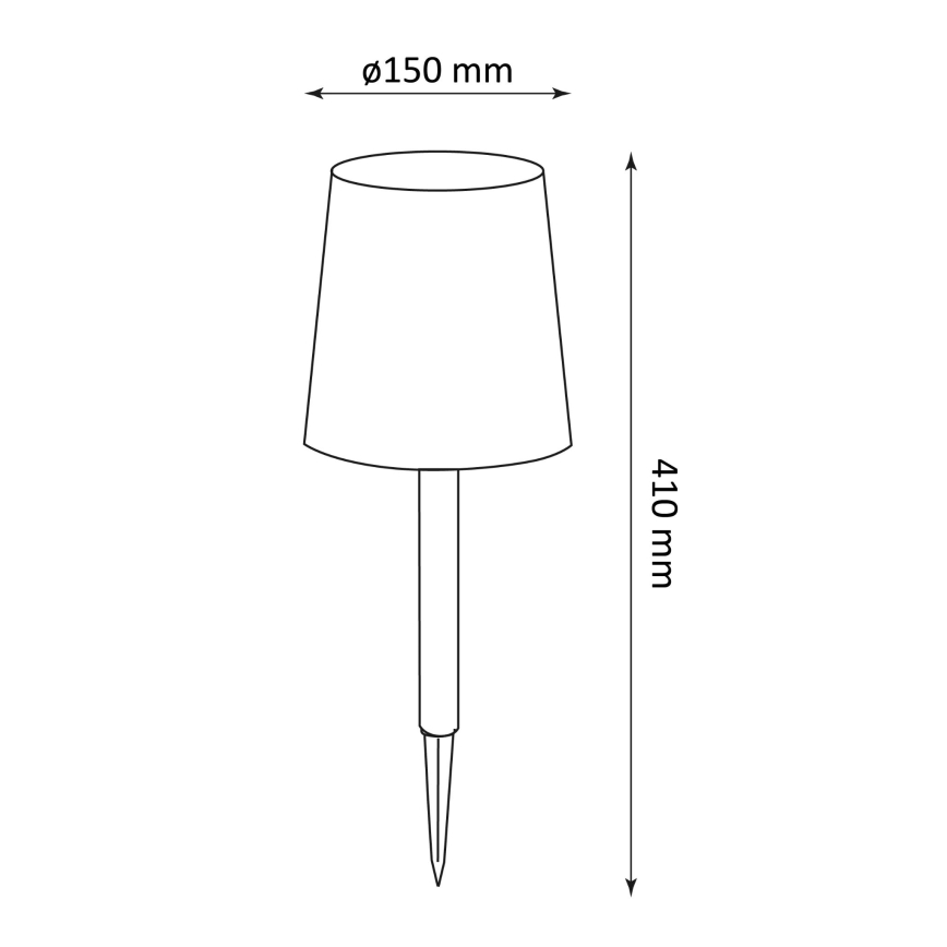 LED-Solarleuchte RUMBA LED/1,2V 200 mAh IP44
