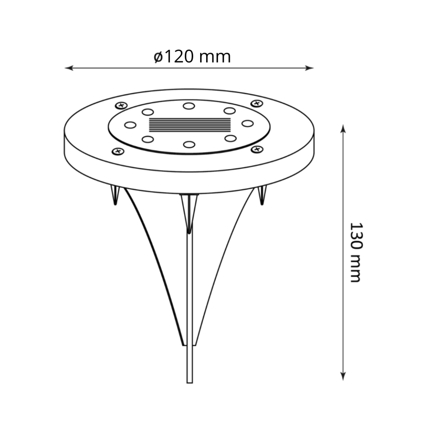 LED-Solarleuchte SOL LED/1,2V 300 mAh IP44